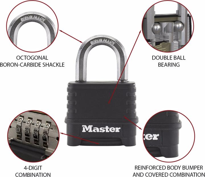 Actual product image Master Lock Zinc combination lock 56mm