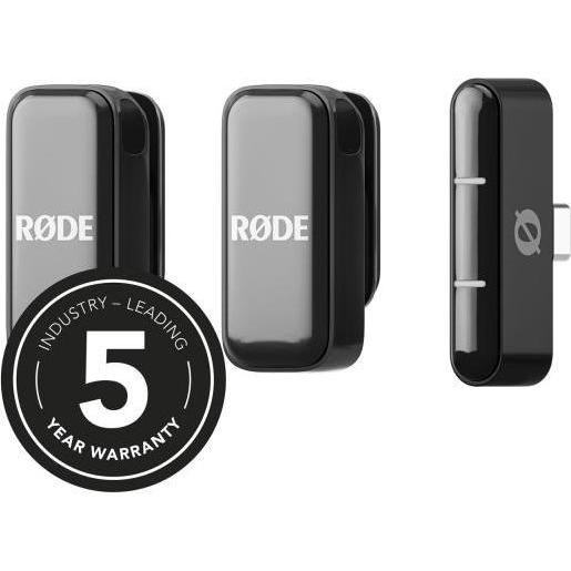 RØDE Wireless Micro Drahtloses Mikrofon-System USB-C mit Tuch, Mikrofon