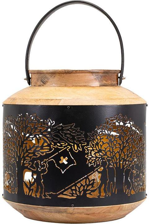 Immagine prodotto Kadastar Laterne Bergchilbi 37 cm, Braun/Schwarz