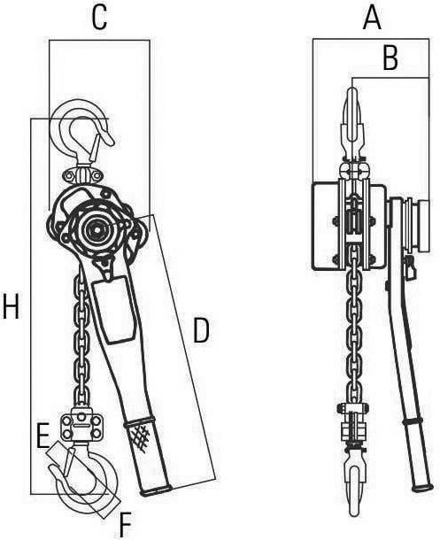 Produktbild SpanSet Hebel-Kettenzug Masterlift RTM-008