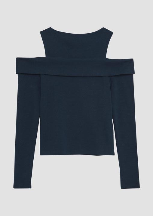 Produktbild S.Oliver T-Shirt Enges Shirt aus Rippware mit Off-Shoulder-Ausschnitt (146, 152)