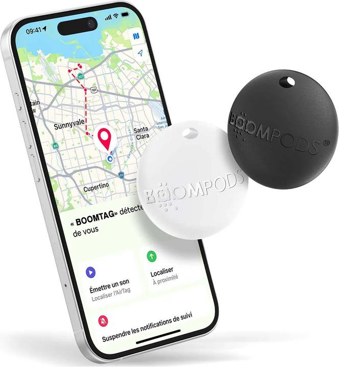 Image du produit Boompods Boomtag 2 Pack noir & blanc (Android, iOS)