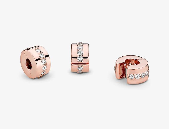 Produktbild Pandora Glänzendes Band Clip Charms/Beads (Silber)