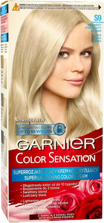 Produktbild Garnier Color Sensation Super-Brightening Coloring Cream S9 Silverhesond (S9 Srebrny Popielaty Blond)