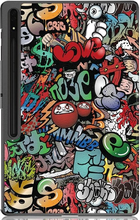 Actual product image Cover-Discount Galaxy Tab S9 Ultra - Tri-fold Smart Case Comics (Galaxy Tab S9 Ultra)