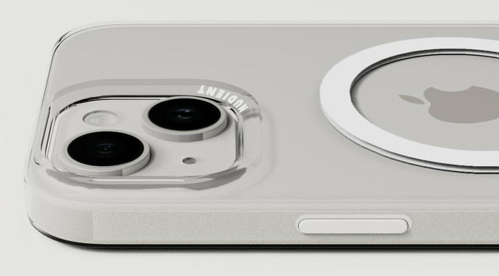 Actual product image Nudient Back Cover Thin MagSafe iPhone 15 Transparent (Apple iPhone 15)