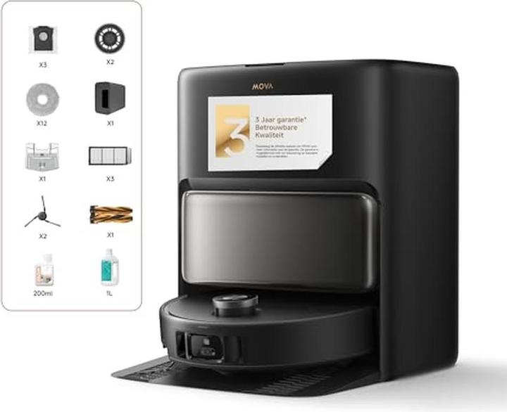 Image du produit Mova V50 Ultra Complete schwarz / Roboterstaubsauger / 6400 mAh / 240000 Pa / 0,3l / LiDAR (Robot d'aspiration et de nettoyage)