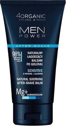 Actual product image 4Organic Men Power naturalny łagodzący balsam po goleniu Sensitive 150ml (Aftershave balm, 150 ml)