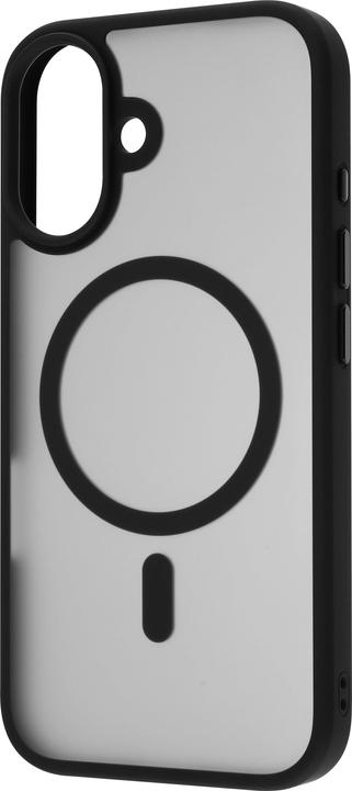 Actual product image FoneKit MagSafe Compatible Soft Touch Case, iPhone 16, black/gray (Apple iPhone 16)