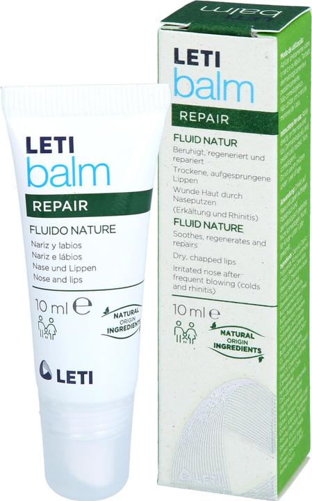 Immagine prodotto Leti balm Fluid Natur - Schützender Nasen- und Lippenbalsam bei trockener und rissiger Haut mit natü (10 ml)