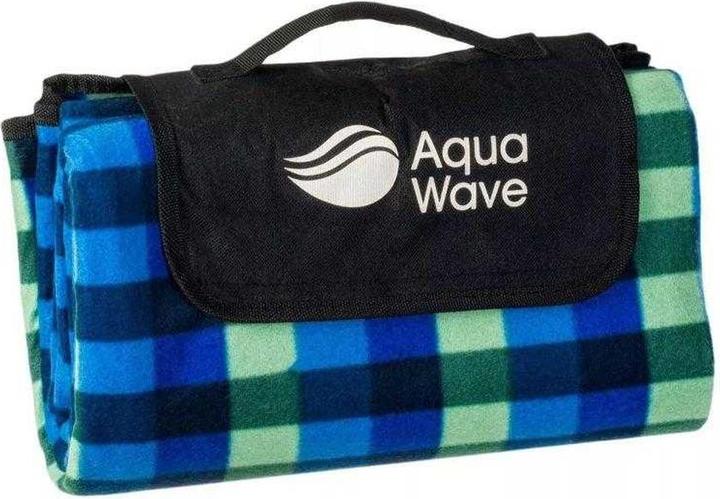 Aquawave Koc Piknikowy Chequa Deken Blauw Ruitjesprint 130x150