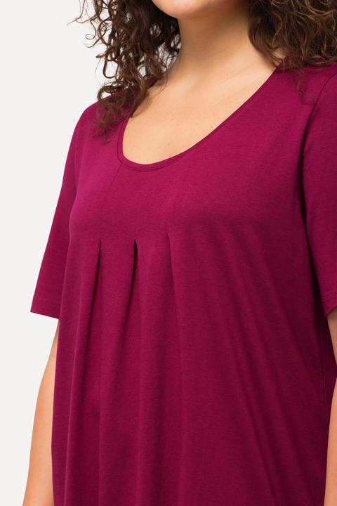 Actual product image Ulla Popken Essential Front Pleat Tee (46, 48)