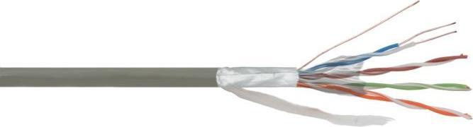 Actual product image Delight Cat5e U-FTP installation cable 305m grey (CAT5e, 305 m)