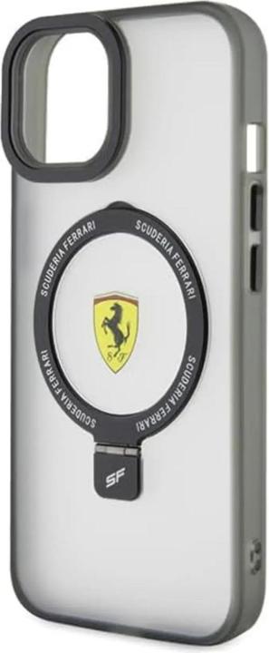 Actual product image Ferrari FEHMP15MUSCAH iPhone 15 Plus / 14 Plus 6.7" transparent hardcase Ring Stand 2023 Collection (Apple iPhone 14 Plus, Apple iPhone 15 Plus)