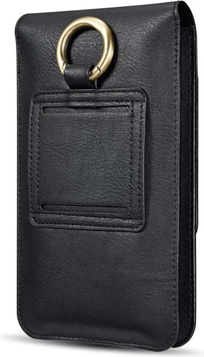 Produktbild Calitron Gürteltasche Lederetui Schwarz mit Gürtel Clip 6,5 inch (Apple iPhone X)