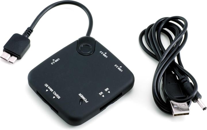 Produktbild CSL OTG USB Hub & Kartenlesegerät für Samsung Note 3 & S5 (USB 2.0 Micro-B)