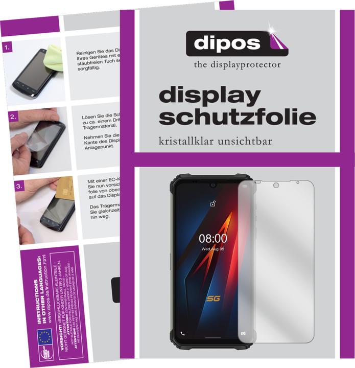 Dipos Displayschutzfolie Crystalclear (1 Stück, Ulefone Armor 8 Pro)