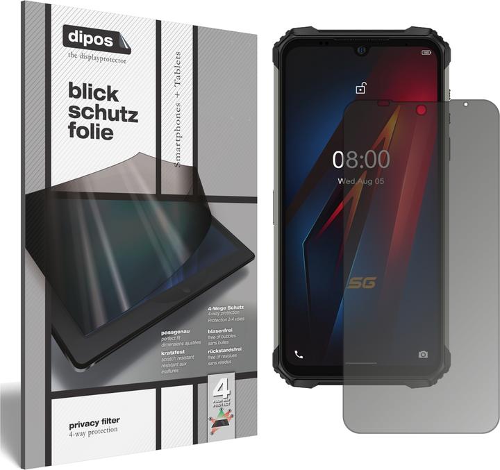 Produktbild Dipos Blickschutzfolie 4-Way Privacy (1 Stück, Ulefone Armor 8 Pro)