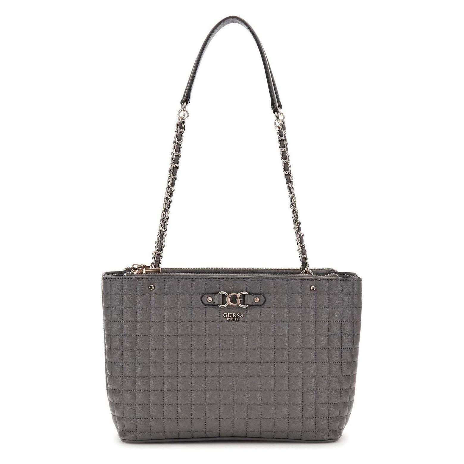 Guess, Damen, Handtasche, Nadira Status Tote, Grau