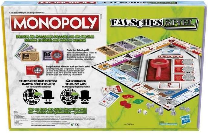 Actual product image Monopoly Wrong Game (German)