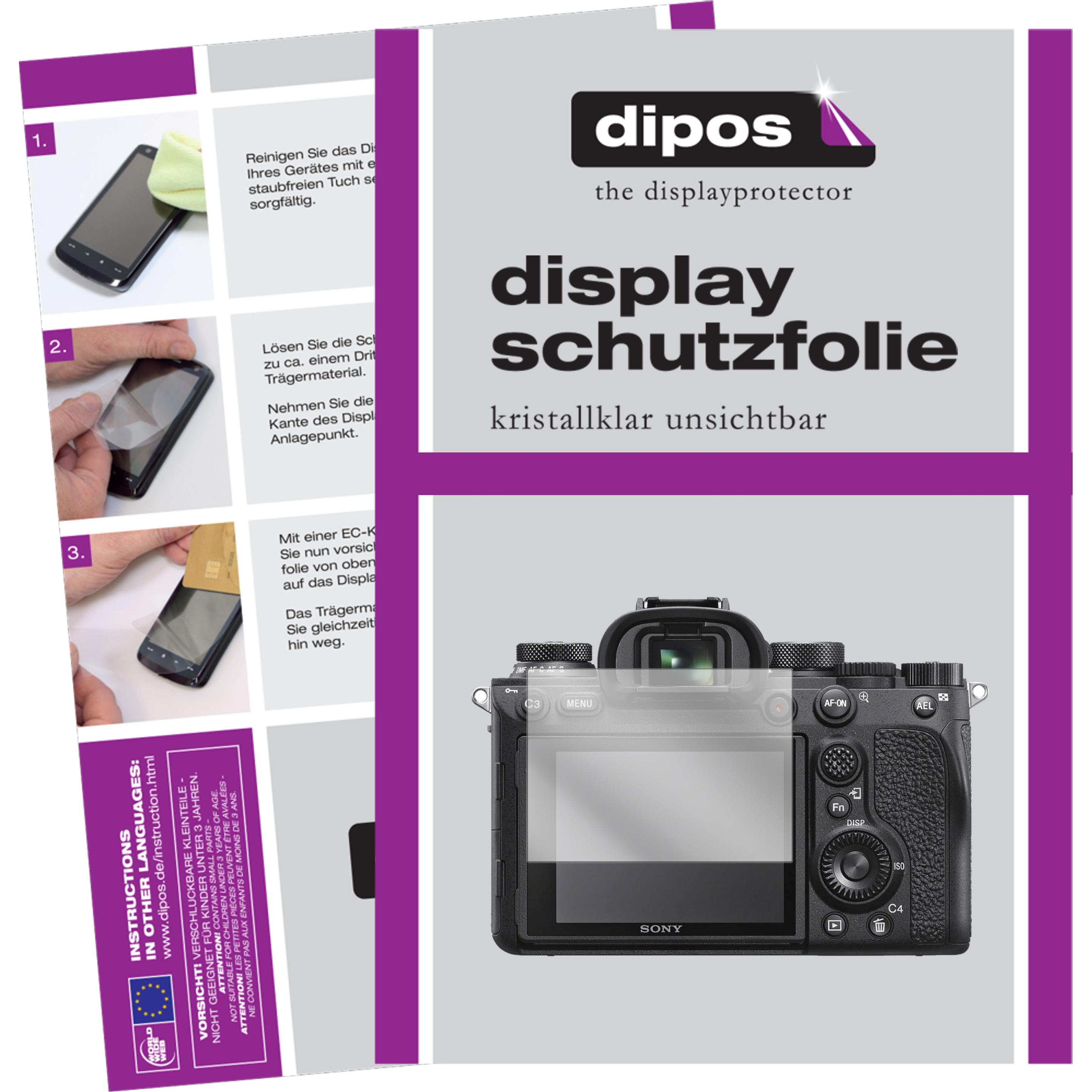 Dipos Displayschutzfolie Crystalclear (Optik), Digitalkamera Zubehör, Transparent