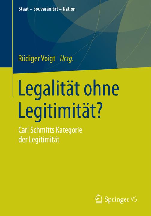 Produktbild Legalität ohne Legitimität? (Deutsch, Rüdiger Voigt, 2015)