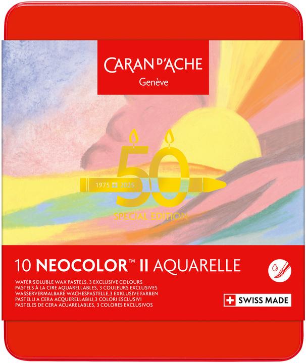 Produktbild Caran d'Ache Neocolor II (Multicolor, Pastellfarben, 10 x)