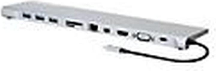 Actual product image Manhattan USB-C PD 11-in-1 docking station with MST for three monitors (USB-C, 4 Ports)