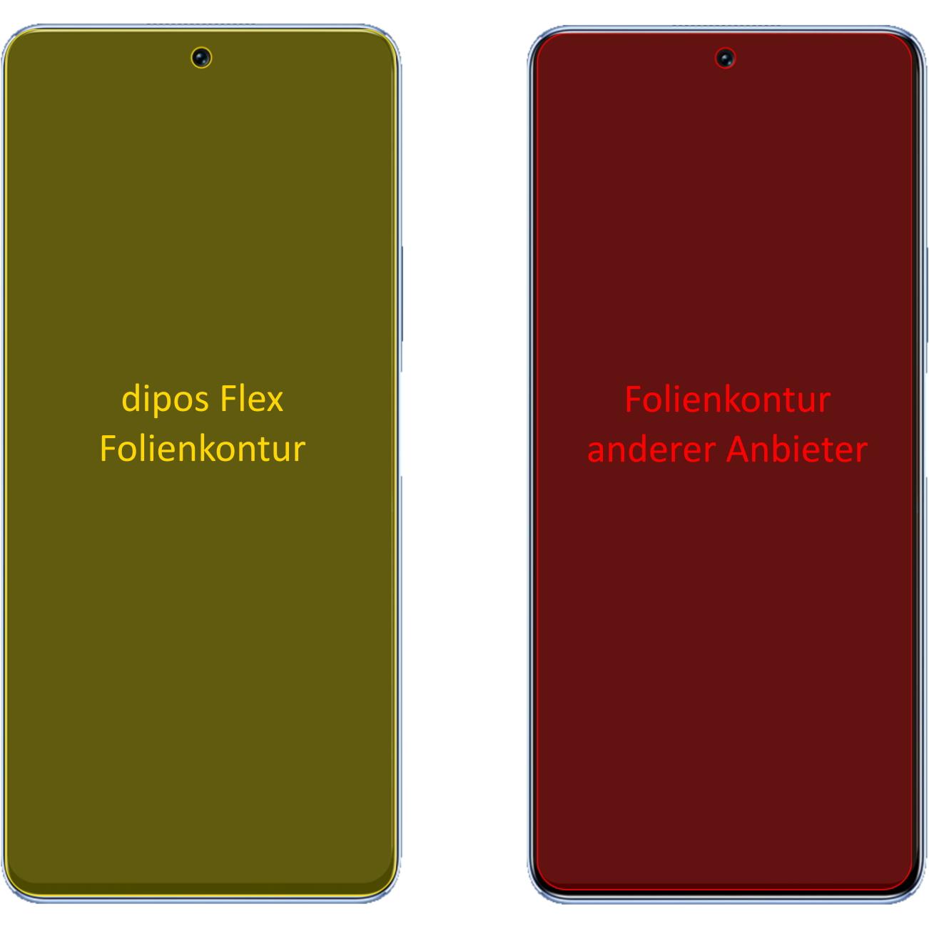 Thumbnail - Dipos Displayschutzfolie Full-Cover 3D (2 Stück, Honor 50 SE), Smartphone Schutzfolie, Transparent