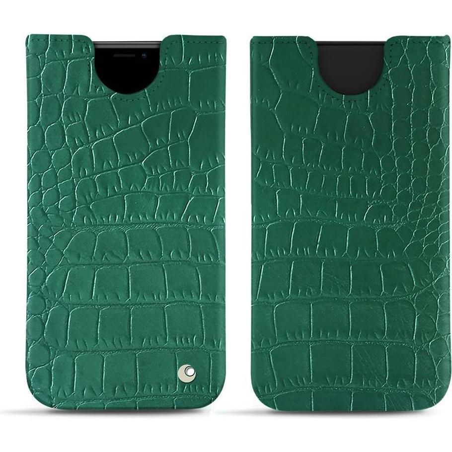 Noreve Lederschutzhülle (Apple iPhone XS Max), Smartphone Hülle, Grün