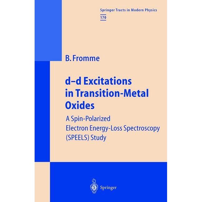 d-d Excitations in Transition-Metal Oxides, Fachbücher von Bärbel Fromme