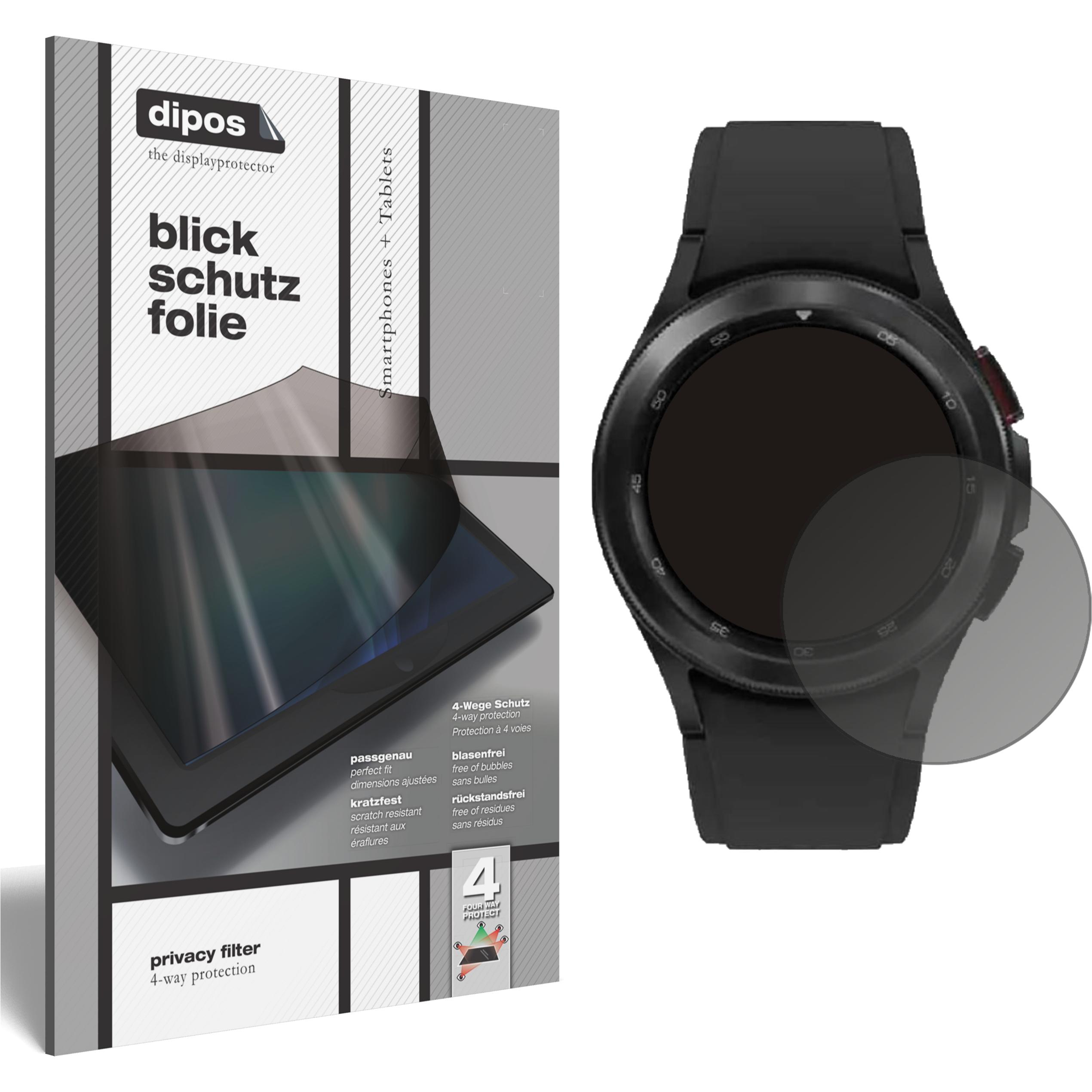 Dipos Blickschutzfolie 4-Way Privacy, Smartwatch Schutzfolie, Transparent