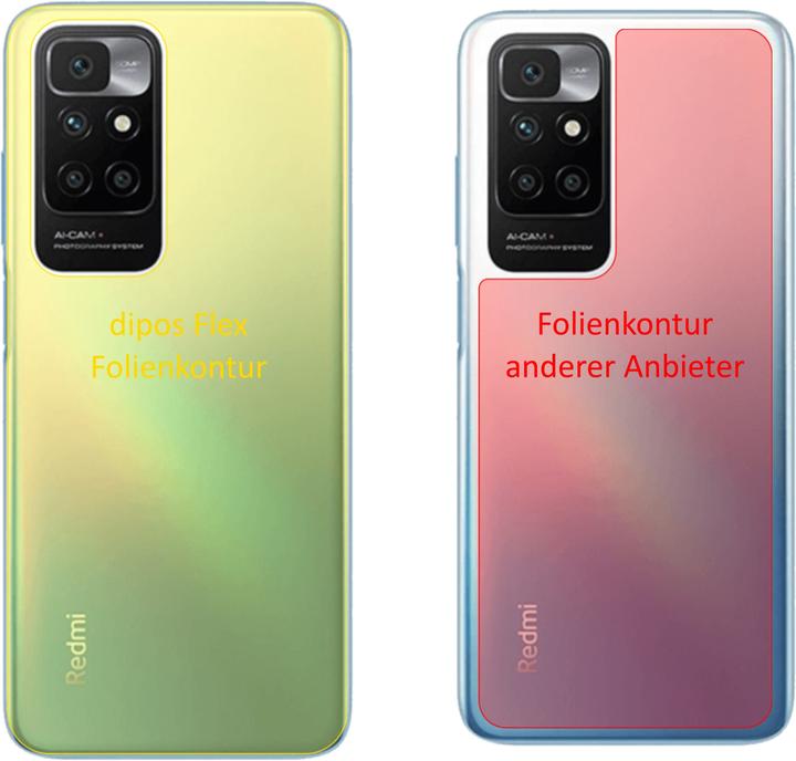 Actual product image Dipos Screen Protector Full-Cover 3D (2 pcs., Xiaomi Redmi 10)