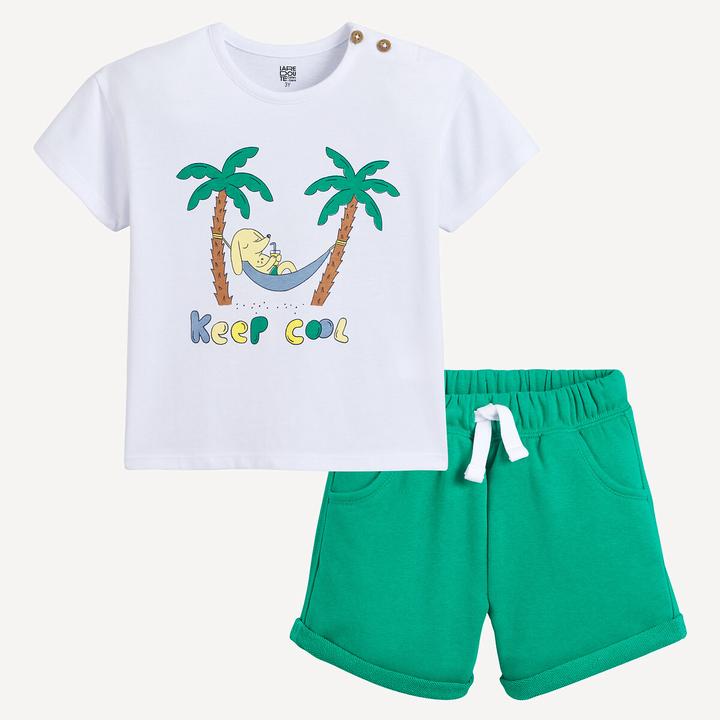 Image du produit La Redoute Collections Ensemble t-shirt et short (92)