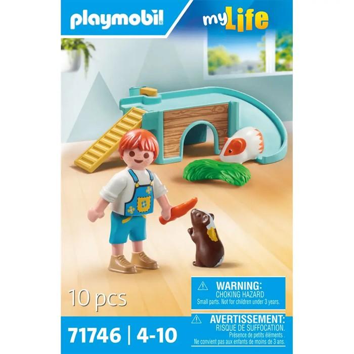 Productafbeelding Playmobil Jongen met cavia (71746)