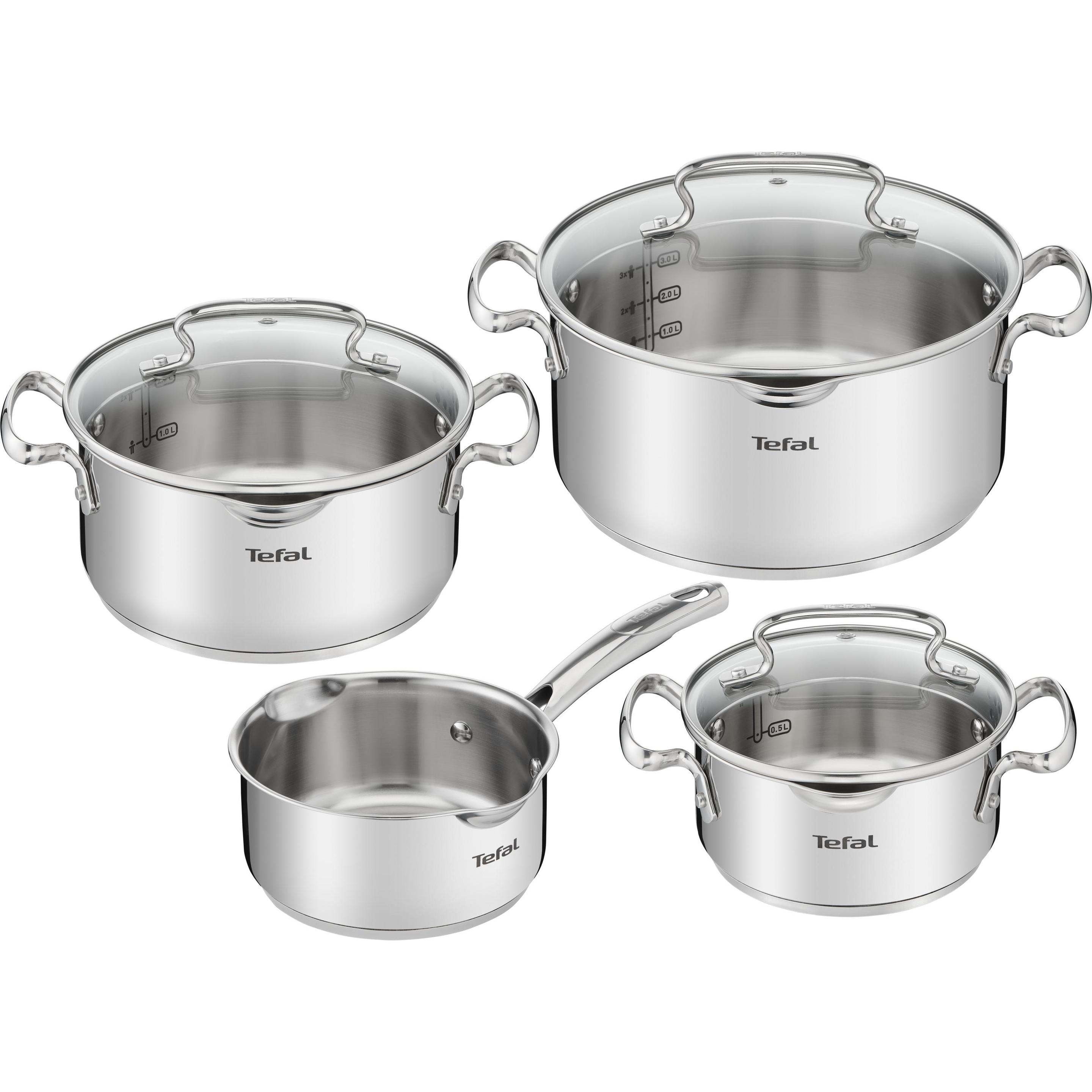 Tefal Duetto+, Pfanne + Kochtopf, Silber