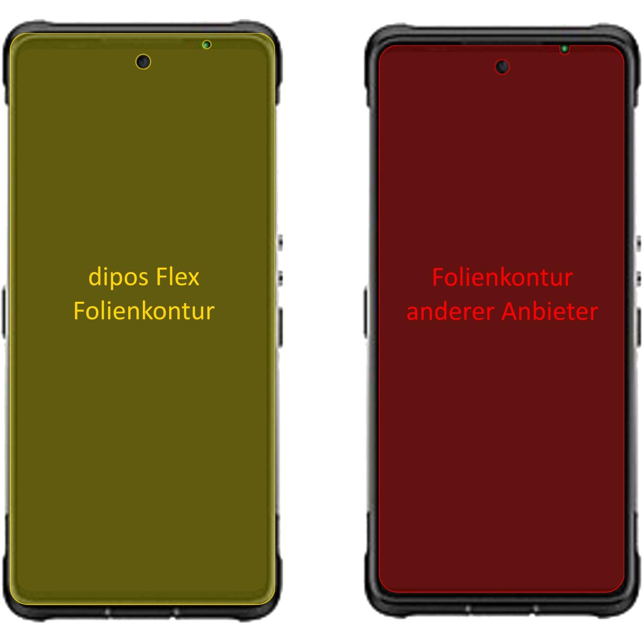 Thumbnail - Dipos Displayschutzfolie Full-Cover 3D (3 Stück, Ulefone Armor 10 5G), Smartphone Schutzfolie, Transparent