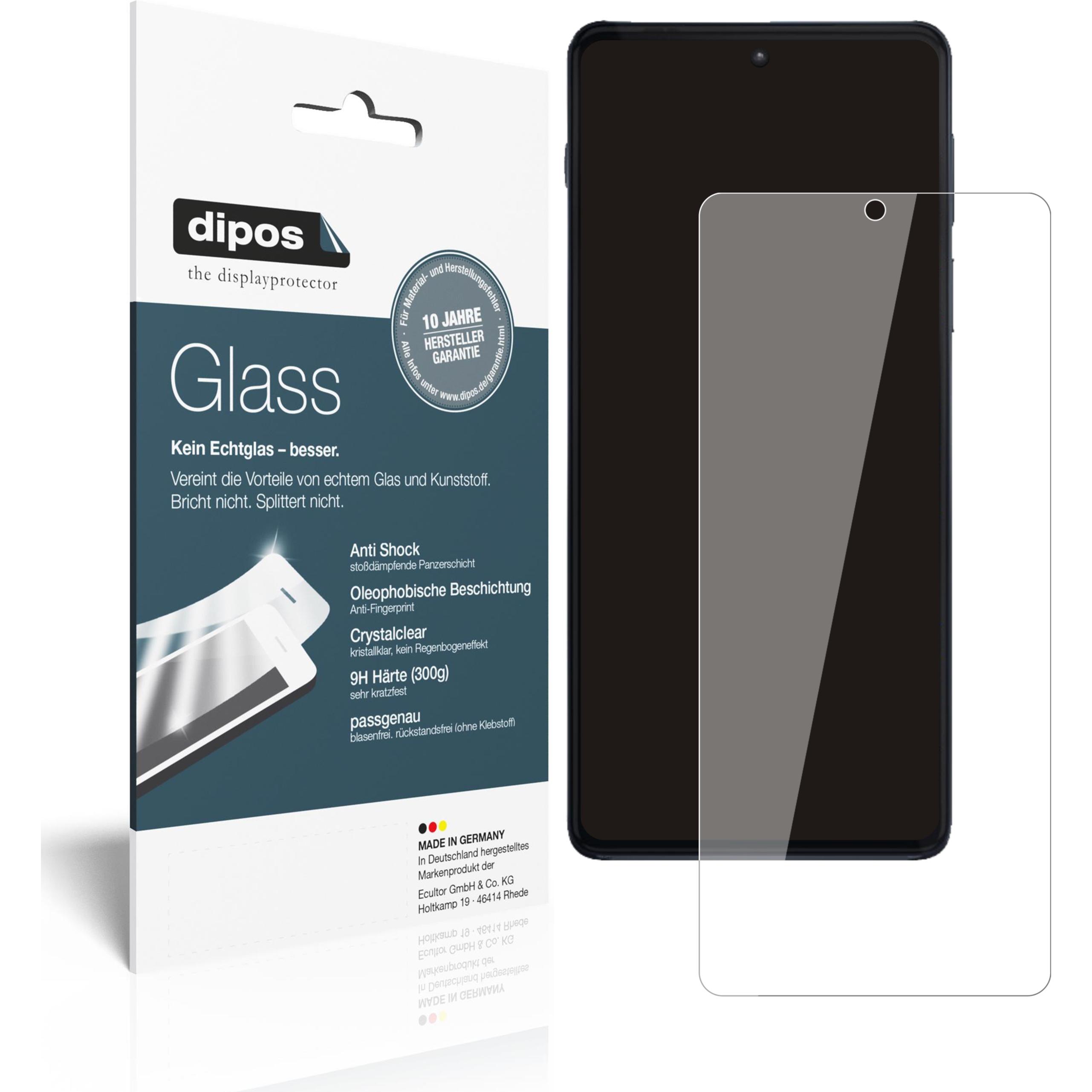 Dipos Displayschutz Anti-Shock (1 Stück, Motorola Edge 20 Pro), Smartphone Schutzfolie, Transparent