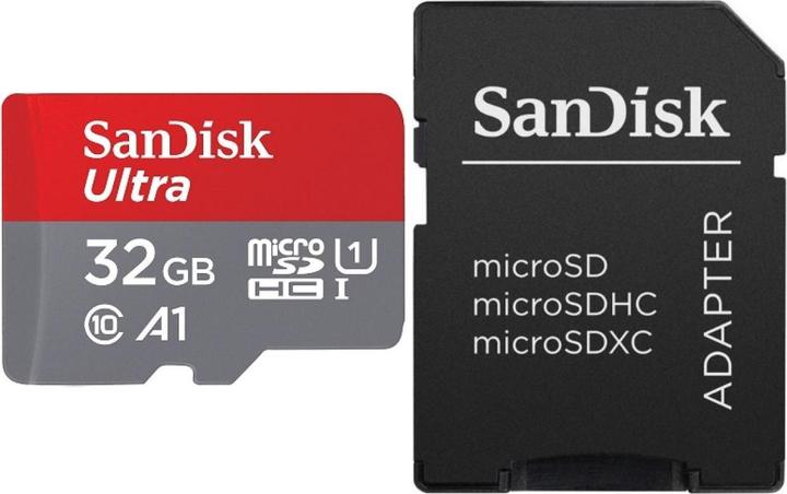 Actual product image SANDISK Ultra mit Adapter (32 GB, microSDHC, U1, UHS-I)