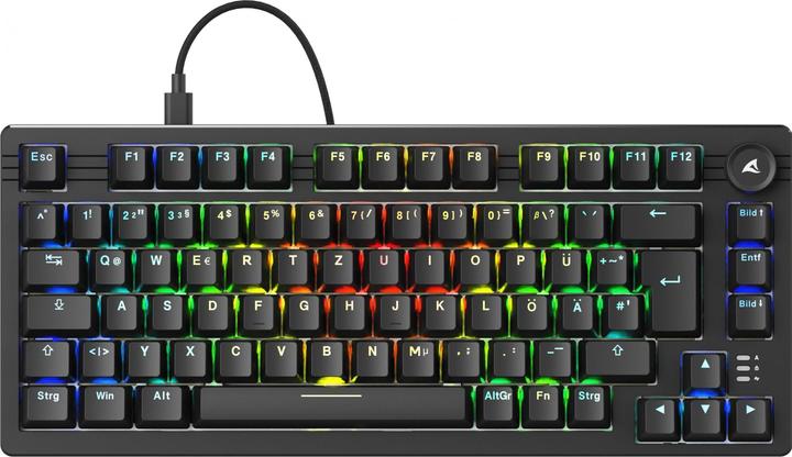 Produktbild Sharkoon SGK25 black (DE, Kabelgebunden)