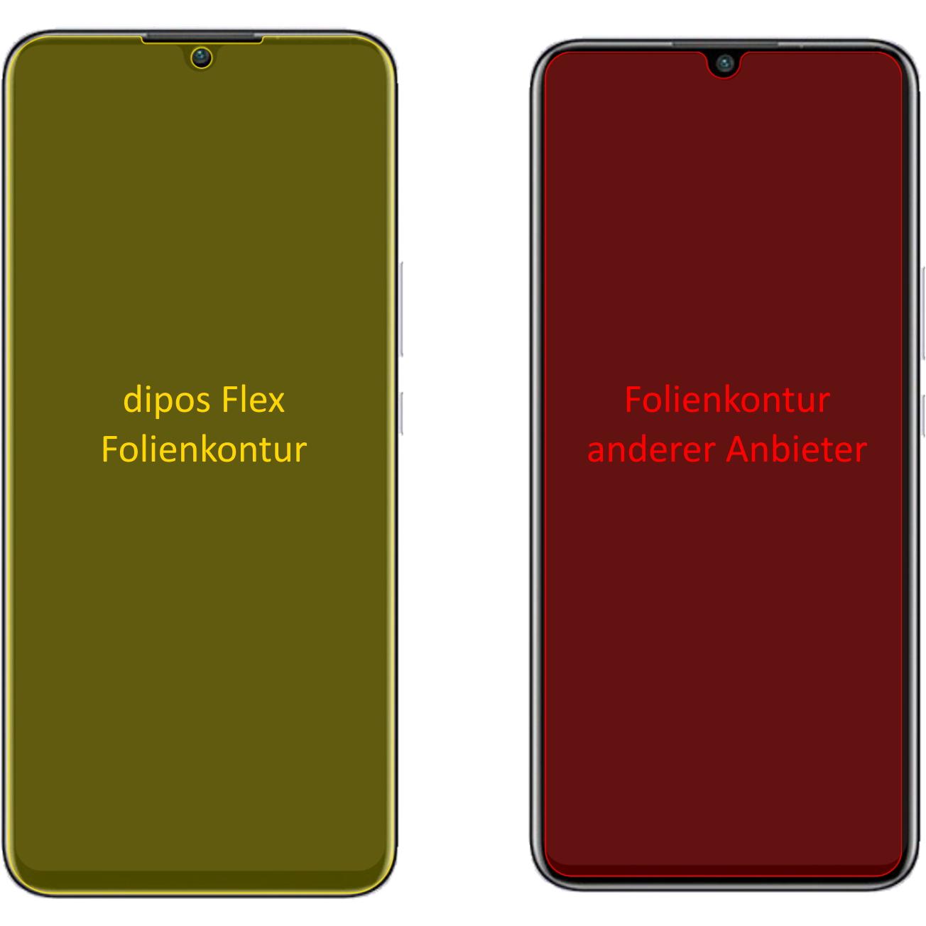 Thumbnail - Dipos Displayschutzfolie Full-Cover 3D (3 Stück, Huawei Nova 8 SE), Smartphone Schutzfolie, Transparent