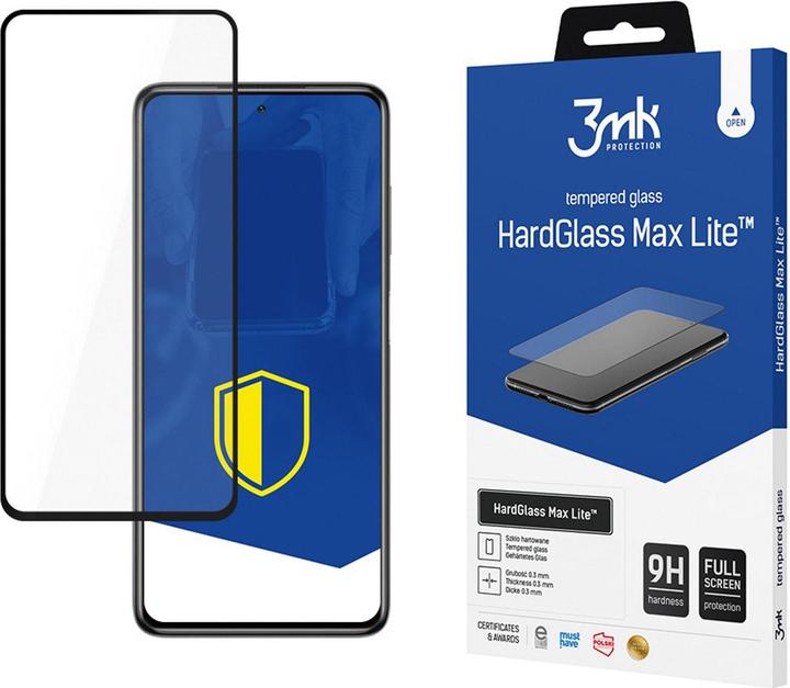 Produktbild 3MK HardGlass Max Lite for Xiaomi POCO X3 black frame (1 Stk., Xiaomi Poco X3)