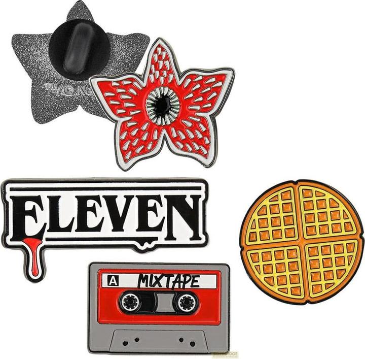 Cinereplicas Stranger Things Ansteck-Pins 4er-Pack Season 1