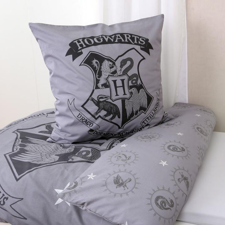 Actual product image Herding Harry Potter bed linen grey 135 x 200 cm / 80 x 80 cm