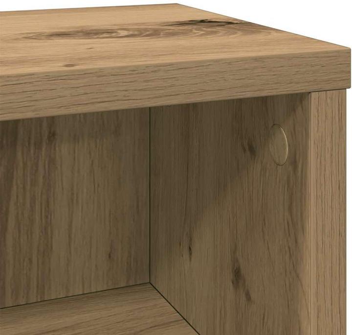 Image du produit vidaXL Étagère à CD Chêne Artisan 21x20x88 cm Matériau dérivé du bois (CD)