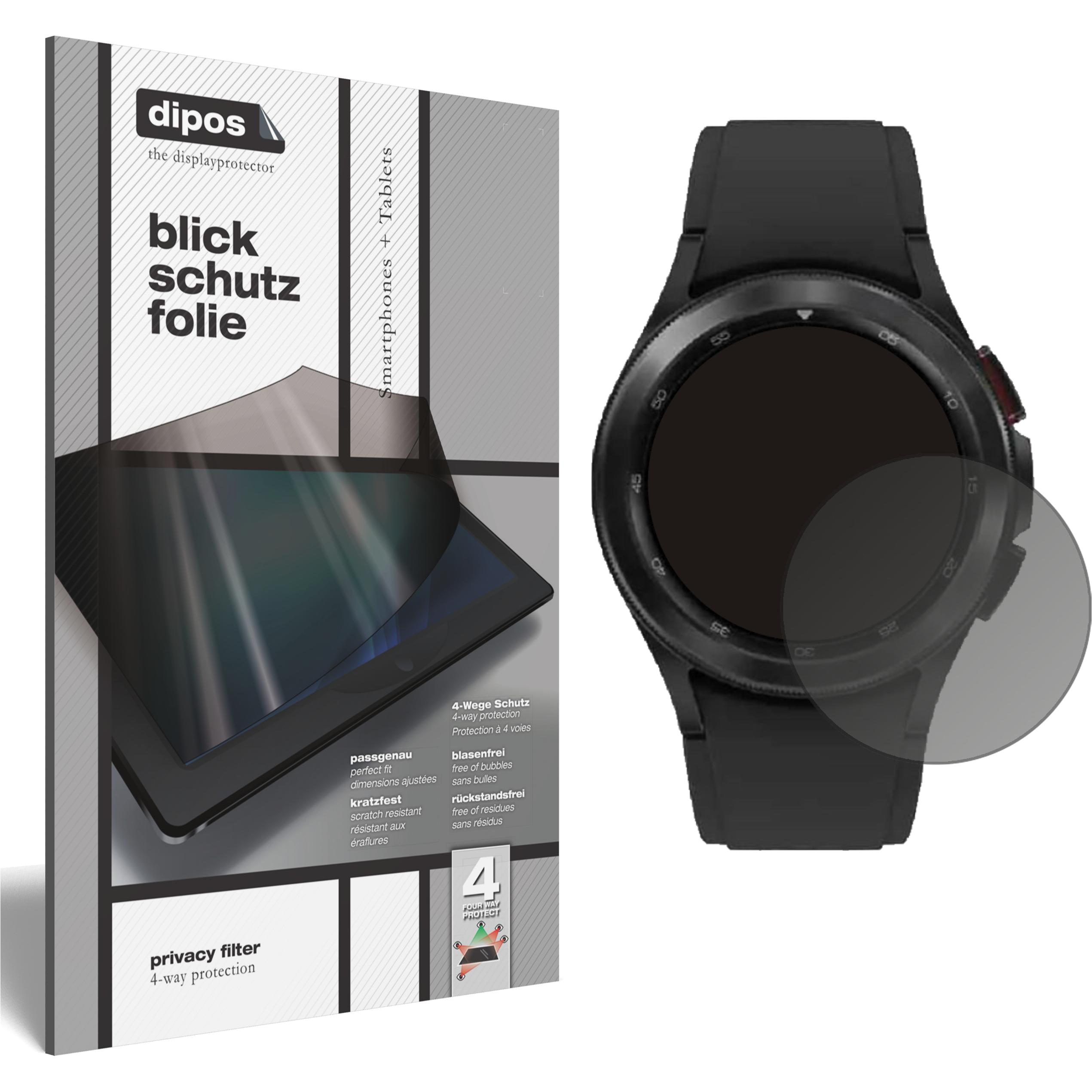 Dipos Blickschutzfolie 4-Way Privacy, Smartwatch Schutzfolie, Transparent