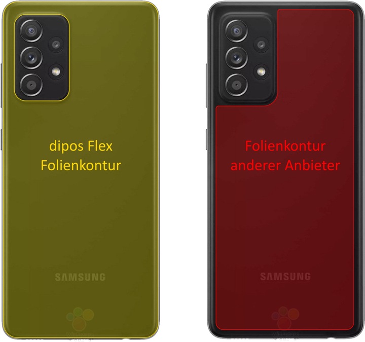 Produktbild Dipos Displayschutzfolie Full-Cover 3D (2 Stück, Samsung Galaxy A52s 5G)
