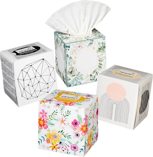 Actual product image dm ebelin Cosmetic tissue box design