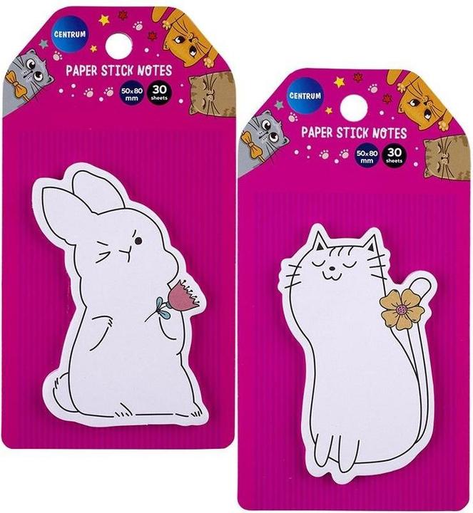 Produktbild Centrum Selbstklebende Notizzettel 50x80mm/30K Mix (80 x 50 mm)