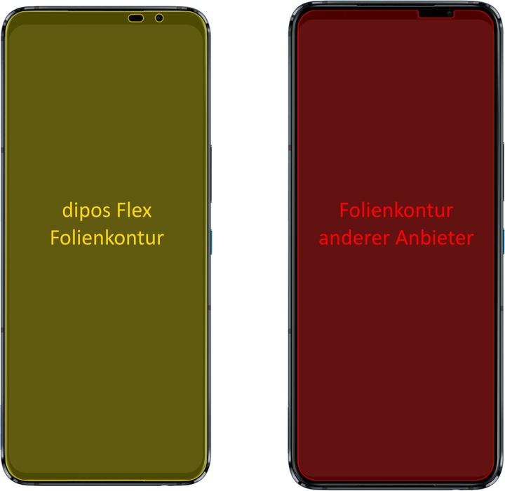 Actual product image Dipos Screen Protector Full-Cover 3D (3 Piece, Asus ROG Phone 5)